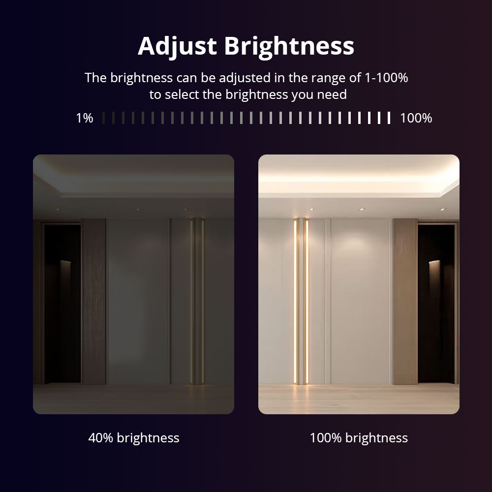 Zemismart Matter WiFi LED bande lumineuse pilote avec bouton sans fil interrupteur prise en charge Homekit Smartthings Alexa Google Home App contrôle