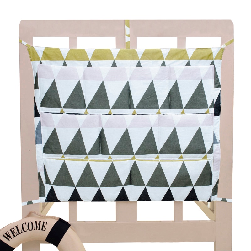 Star Baby Cot Bed Nursery Hanging Storage Bag Crib Organizer Storage Bag 60*50cm Toy Diaper Pocket for Crib Bedding Set