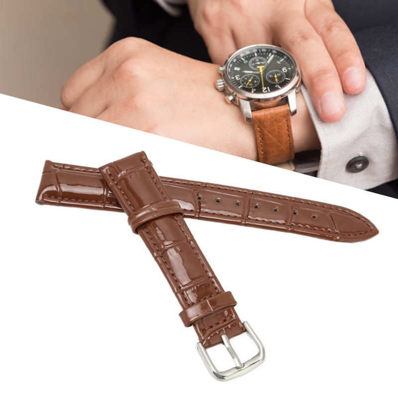 Cheap Wholesale Shopping Leather 15 mm Replacement Watch Band PTC386_K0028707