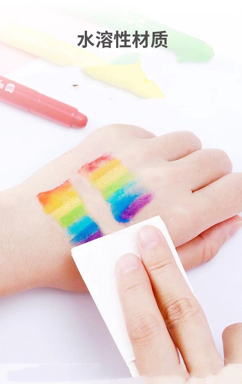 Ensemble de dessin de peinture de Crayon de cire Soluble dans l'eau d'enfants pour la papeterie de d'enfants