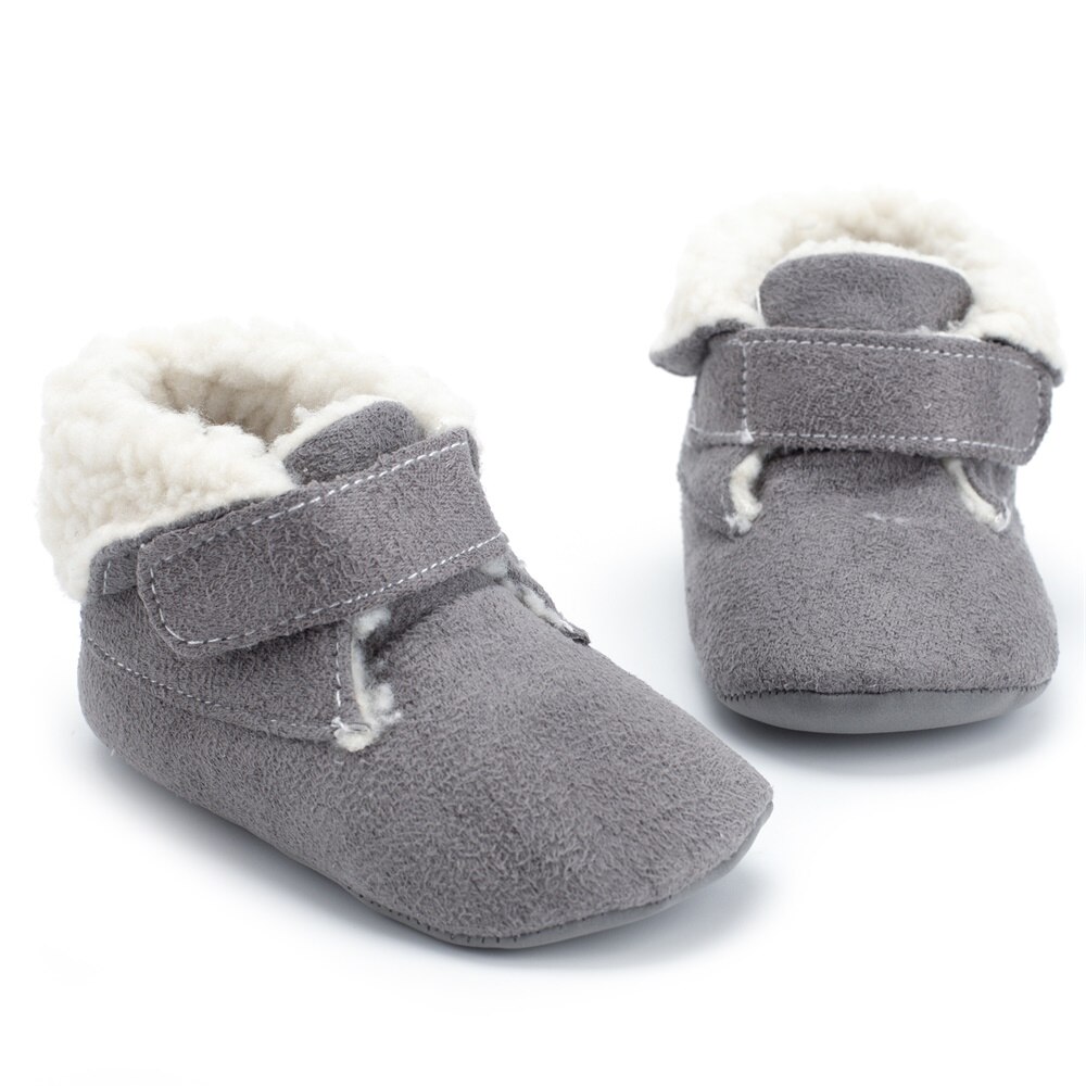 Baby Jongens Laarzen Imitatie Leer Suede Flanger Rechtop Pinda Suede Innerlijke Winter Warm Casual Laarzen Baby Schoenen Voor Jongens meisjes