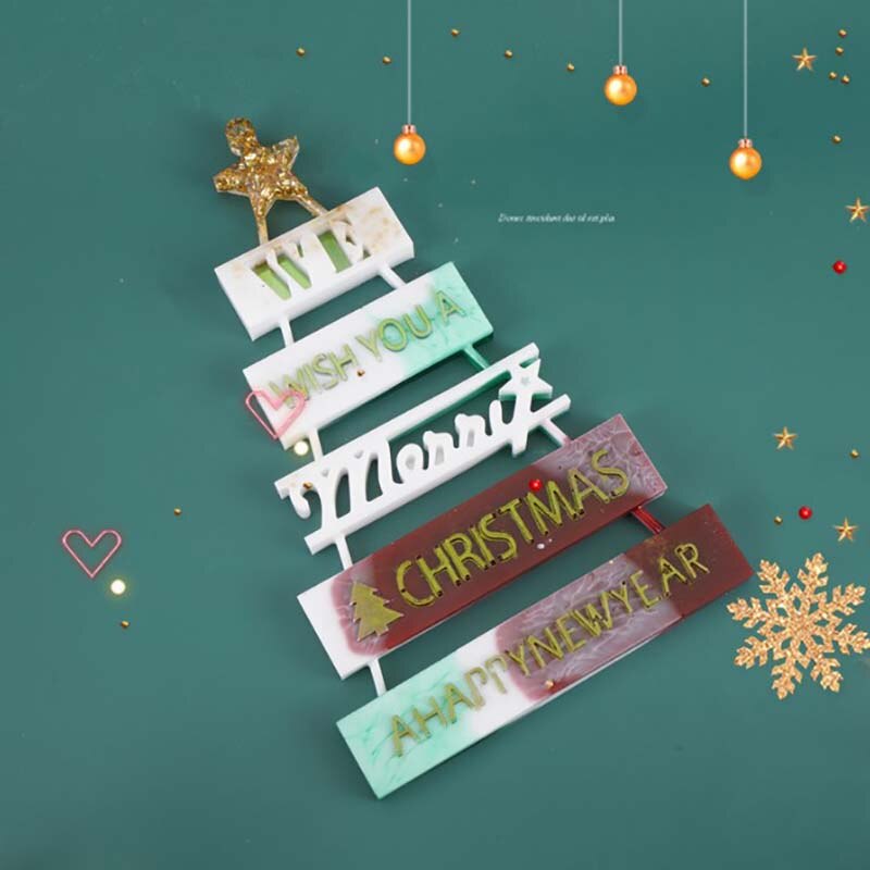 1Pc Kerstboom Vorm 3D Zoetwaren Silicone Mold Fondant Taart Decor Diy Gereedschap