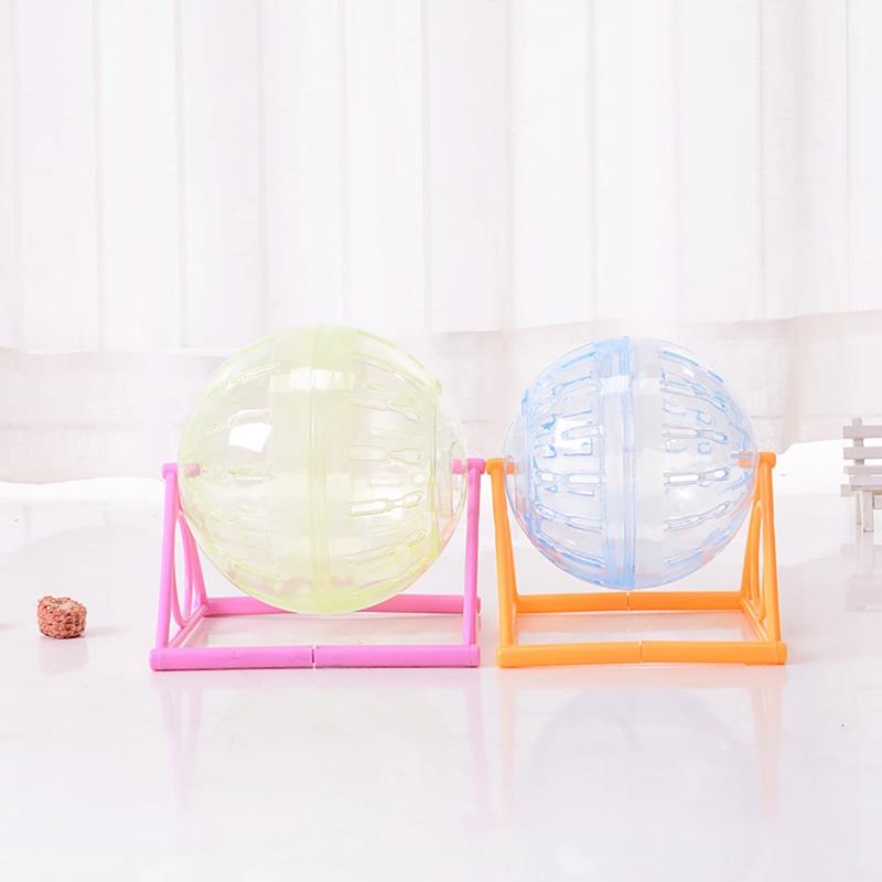 1PCS Hamster Ball Clear Plastic Safe Sturdy Hamster Exercise Ball With Stand Transparent Hamster Ball Toy For Small Pet