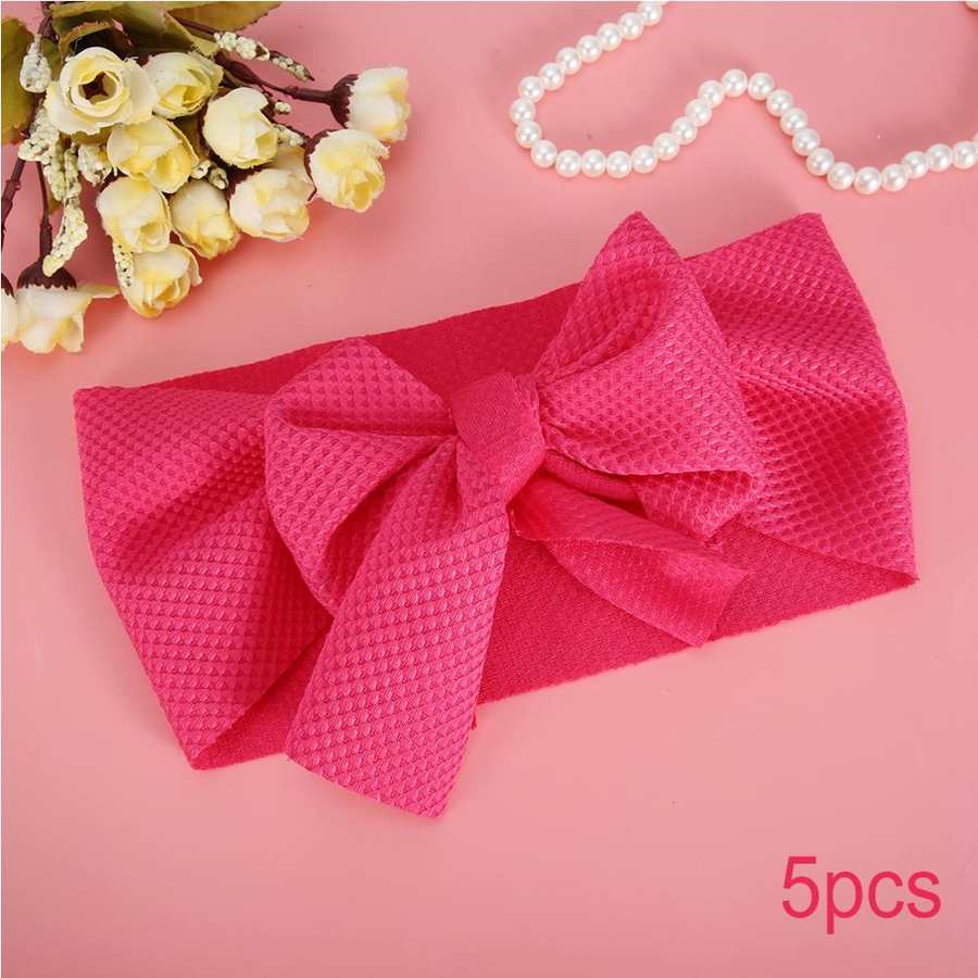 Diadema de bebé Diy K, paño hindú, diadema con lazo, papel de , accesorios para el cabello, 5 uds.