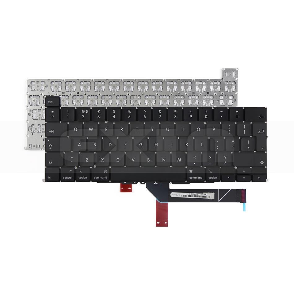 teclado A2141 EU UK US inglés FR francés ruso español alemán italiano danés para MacBook Pro Retina 16 "A2141 año