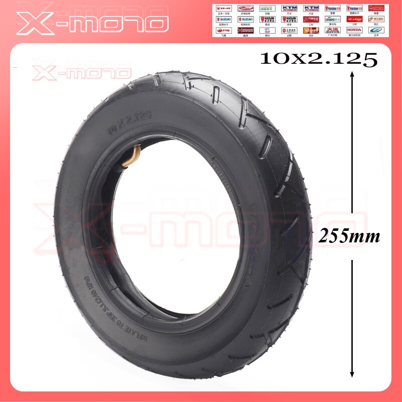 Hoverboard de equilibrio para patinete eléctrico, neumático de equilibrio inteligente de 10 pulgadas con tubo interno, 10x2.125
