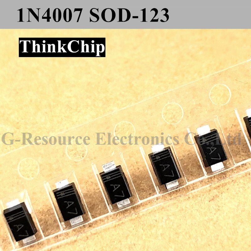 1N4007W A7 SOD-123FL 1206 SMD diode Schottky 1N4007 (Marquage A7)