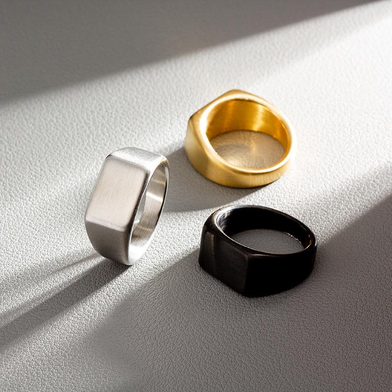 Jiayiqi-Bagues Punk Rock conviviale rées et lisses pour hommes et femmes, oral alière classique, Cool , Bijoux de fête