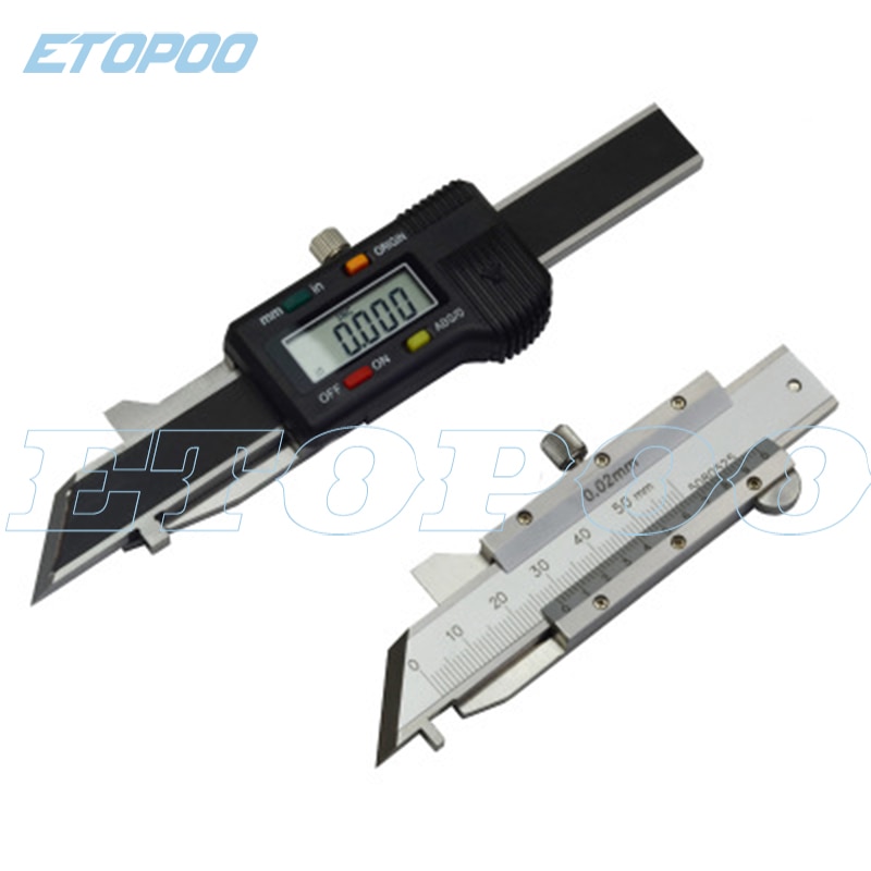 45degrees digital Chamfer Gauge Stainless steel Chamfering vernier caliper Chamfer Caliper Electronic Chamfer Gauge