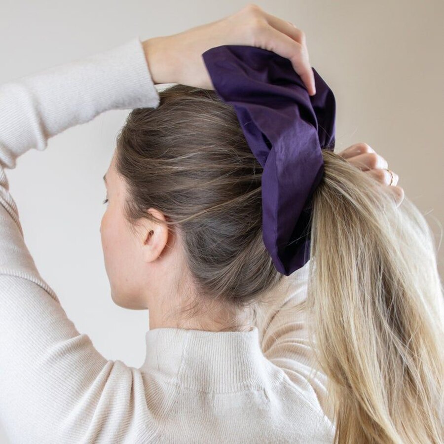 Vierkante Haar Scrunchies Grote Effen Kleur Vrouwen Elastische Haarbanden Meisjes Haar Ring Paardenstaart Rubber Mode Haaraccessoires