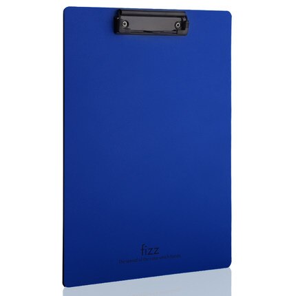 Multicolor A4 PP Waterdichte Klembord Papier Bestandsmap Student Tekening Schrijven Pad Board Kantoor Business Bestand Clip Briefpapier: Blauw