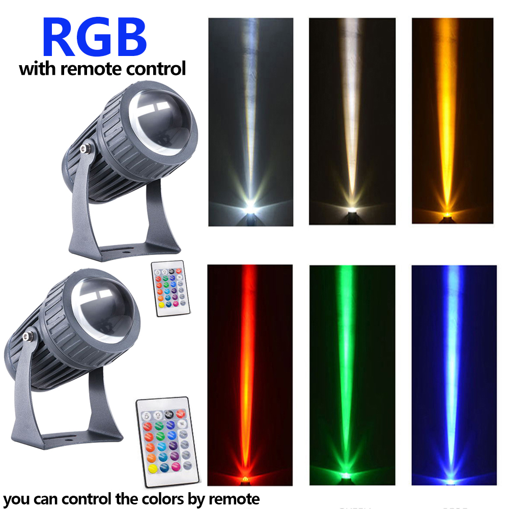 draussen LED RGB Flutlicht 110V 220V 10W Wasserdichte Scheinwerfer mit Schmalen Strahl Winkel Landschaft Straße Garten Platz flutlicht