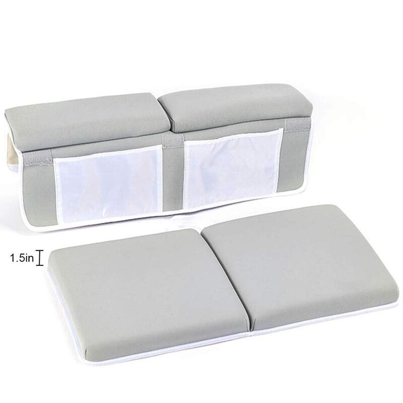 Bath Kneeling Pad, Bath Kneeler Elbow Rest Pad with Toy Net and Storage Bag Easy Clean Quick Dry Soft Non-Slip Bathtub Kneeling