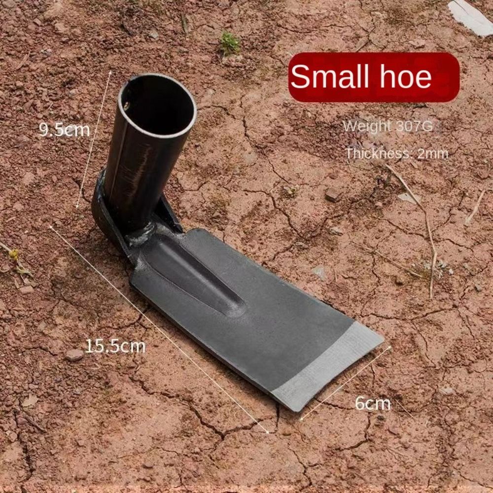 Weeding Supplies Manganese Steel Garden Hoe Anti-Rust Durable Agricultural Rakes Manual Weeding Removal Tool Garden Yard Farm: Silver