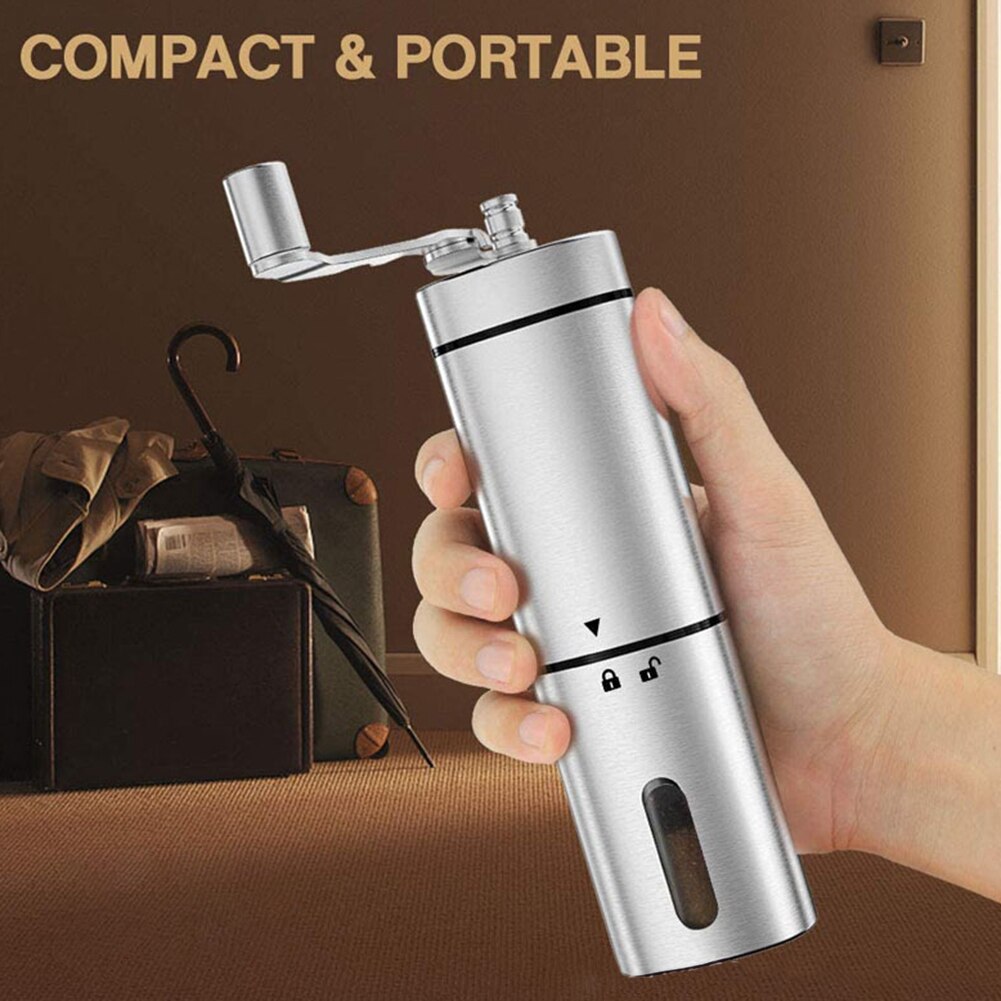 Edelstahl Dreieck Kaffeemühle Manuelle Hand Kurbel Bohne Mühle Kaffeemühle Espresso Hersteller Coffeeware Kaffeemühlen