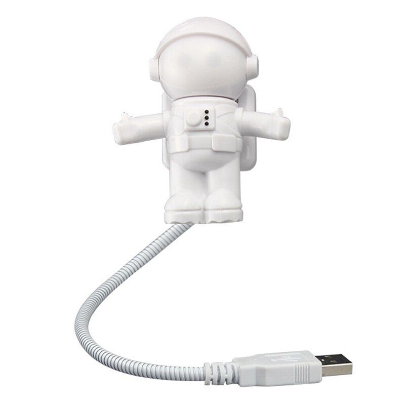 Creatieve Ruimtevaarder Astronaut Led Flexibele Usb Licht Nachtlampje Voor Kinderen Speelgoed Laptop Pc Notebook: H01