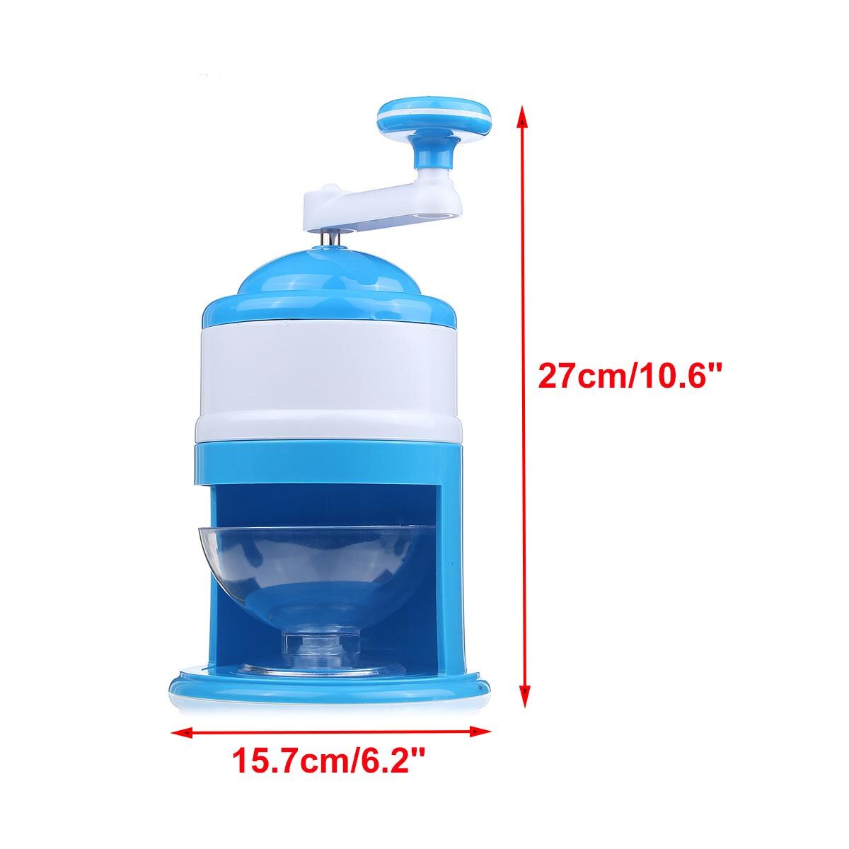 Ijscrusher/schaafmachines huishoudelijke handbediende handmatige ijscrusher handmatige ijsmachine voor geschaafd ijs sneeuwhoorns slushies