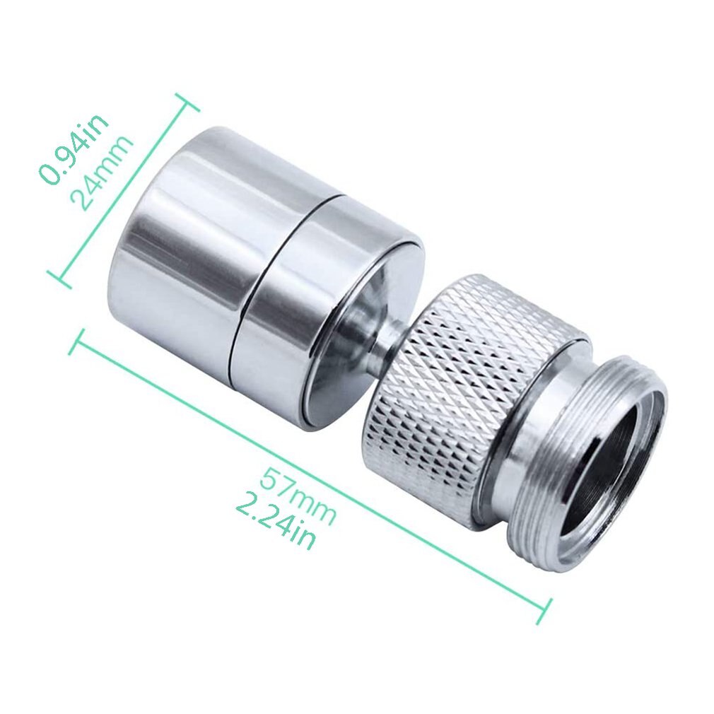 360 gegree Swivel Tap Water Saving Faucet Brass Adjustable 2 Modes Kitchen Bathroom Faucet Bubbler Filter with Nozzle Adapter