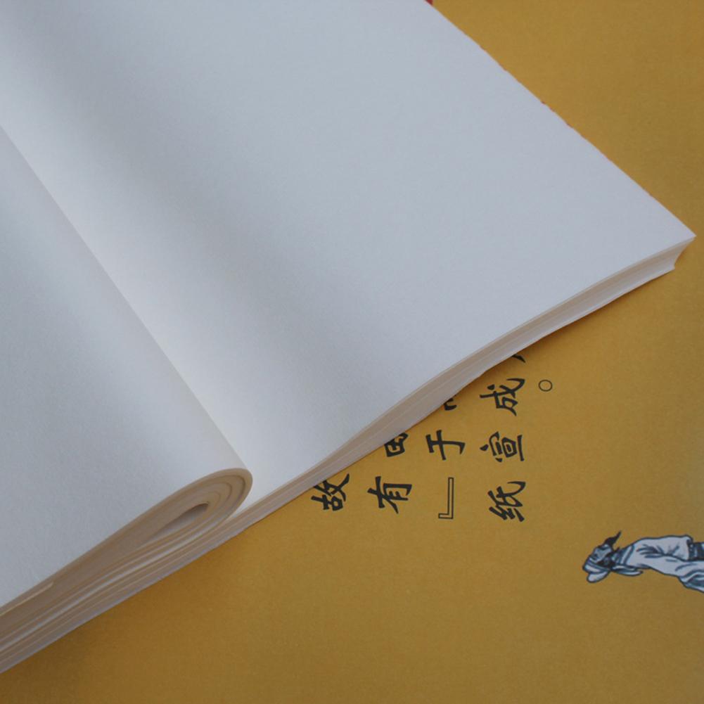 Papier de calligraphie chinoise, 100 pièces, 50x100cm, papier de calligraphie r-aw, riz Xuan, papeterie
