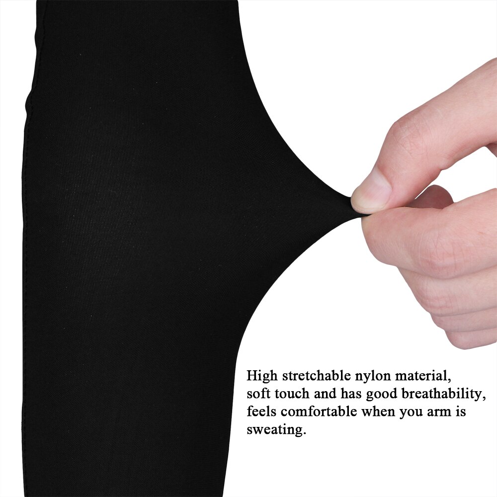 Adecuado para todas las cuatro estaciones de calentadores de brazo circulante UV Running Arm Sleeve baloncesto codo Fitness Arm Guard