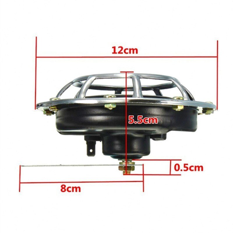 12V 30W Super-loud Horn Compact Electric Motor Vehicle And Motorcycle Truck