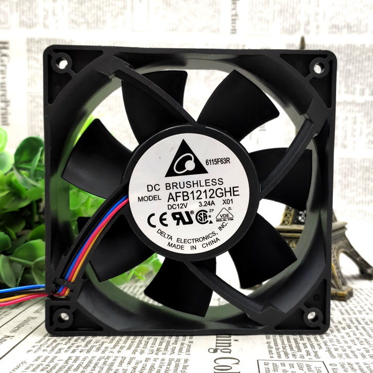 Delta Afb1212ghe 12cm 12V 3.24a Super Large Wind Violence Computer Fan