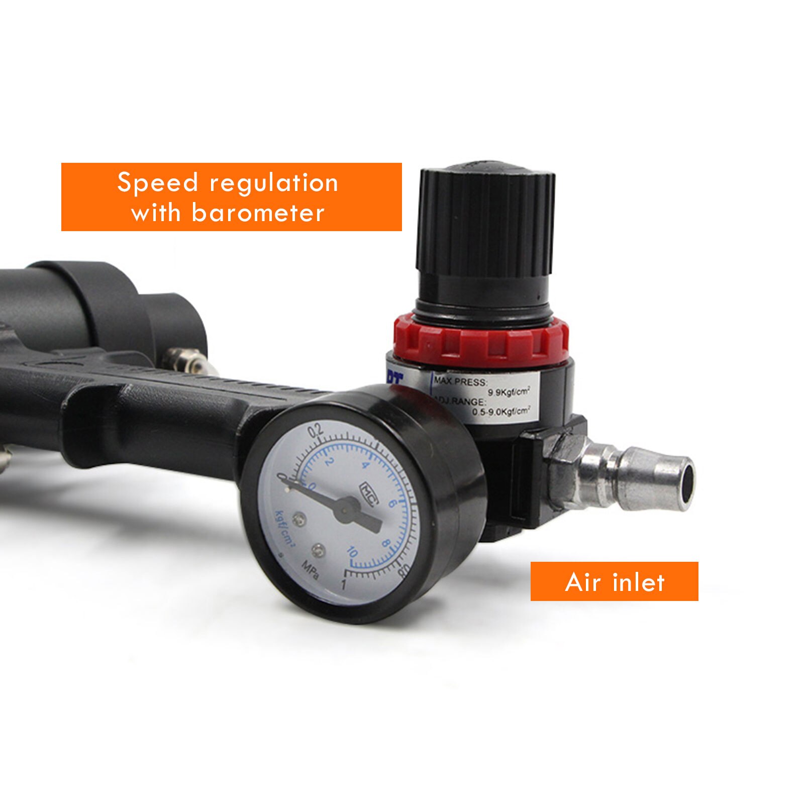 310ml Sealant Glass Glue Spray Gun Pneumatic Gun Caulk Nozzle Applicator Kit Finishing Tool Reusable Sprayer Caulking Tools Set