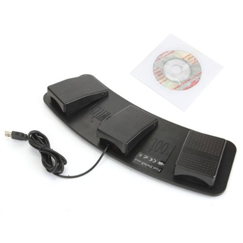 Fs3-P Usb Triple Voetschakelaar Pedaal Controle Toetsenbord Muis 3 Pedalen Simuleren Elke Sleutel Op Toetsenbord Combinatie Sleutel Hid Usb schakelaar