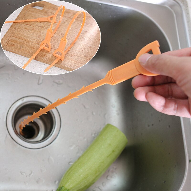 61cm/25"inch Domestic kitchen sink pipe dredger clean water pipe clogging hair Python sewer dredger