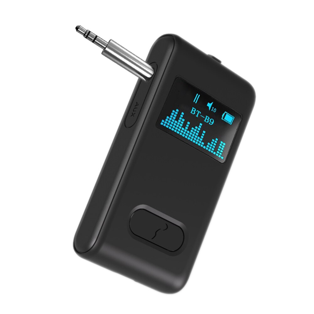B9 audio-dongles , 3.5mm drahtlose adapter, 3.5mm bluetooth-adapter, 5.0 empfänger, oled-display, aux-stereo-freisprecheinrichtung