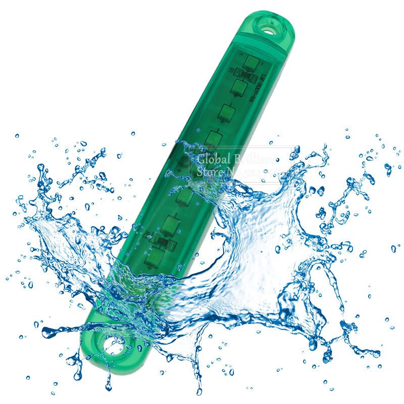 2x Green 9LED Bus Truck Trailer Truck 24V LED Lights Side Marker Light Waterproof LED Light Tail Indicator Parking Light