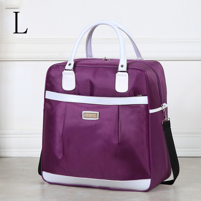 Les nouveaux sacs de voyage pour femmes sacs de voyage portables de grande capacité sac de voyage pour femmes grand sac de week-end: L  Purple Travel bag