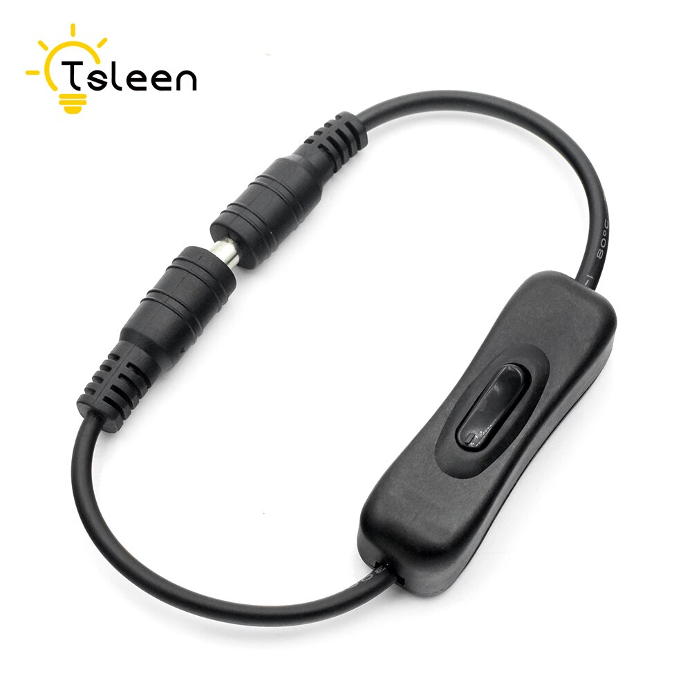 In-Line Power Switch ON/OFF 2.1mmx5.5mm Cable Black For Jack Arduino 12-24V In-Line Power Switch ON/OFF 2.1X5.5mm Cable Jack