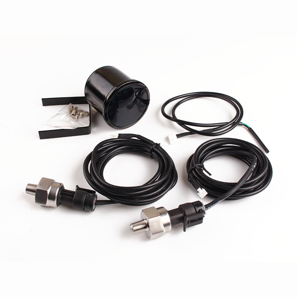 Dual Air Pressure Gauge 20BAR 290PSI air suspension Air ride gauge with 2pieces 1/8NPT electrical sensors