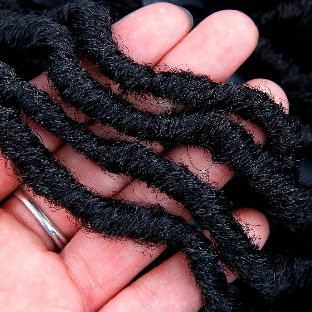 Faux Locs Gehaakte Haar Krullend Dreadlocks Haar Extensions 18 Wortel/packet Gehaakte Krullend Haar Synthetische Faux Locs Haar Stuk