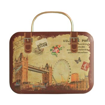 1 Stück Jahrgang Gebäude Chinesische Hochzeit Pralinenschachtel Süßigkeiten Boxen Geburtstag Festival Hochzeit Geschenkpapier Speicher: Bronze-