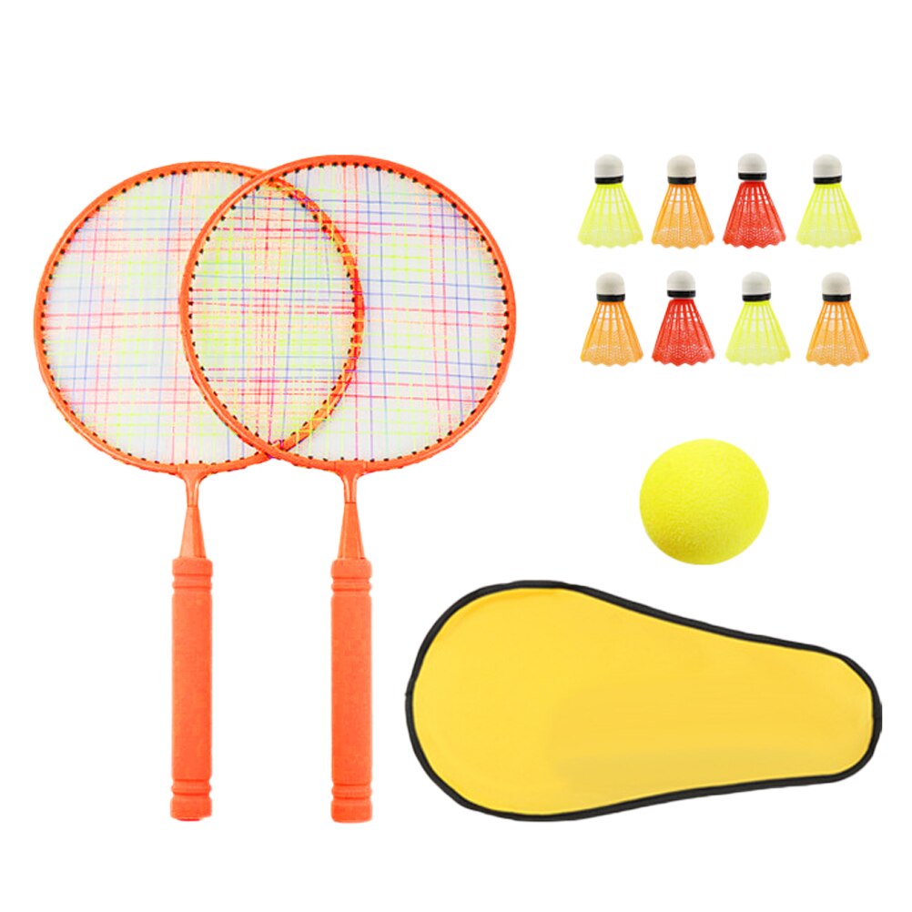 1 lot de raquettes de Badminton enfants Badminton outil d'entraînement Parent-enfant raquettes interactives pastèque rouge: Watermelon Red