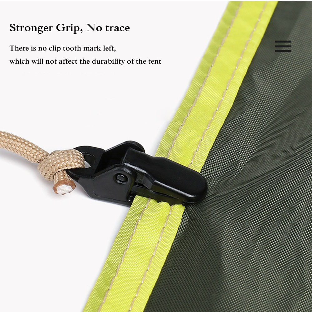5/10/20 Stuks Luifel Klem Tarp Clips Snap Hangers Tent Camping Survival Draai Tool Voor Outdoor kamp Wandeling Camping Apparatuur Verkoop