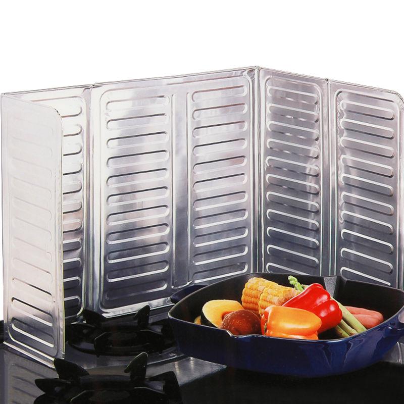 Kitchen Cooker Plate Deflector Plate Fat Splash Kitchen Gadget Proof Sheet Insulation Cook Baffle Plate Aluminum Insula V2B1: Default Title
