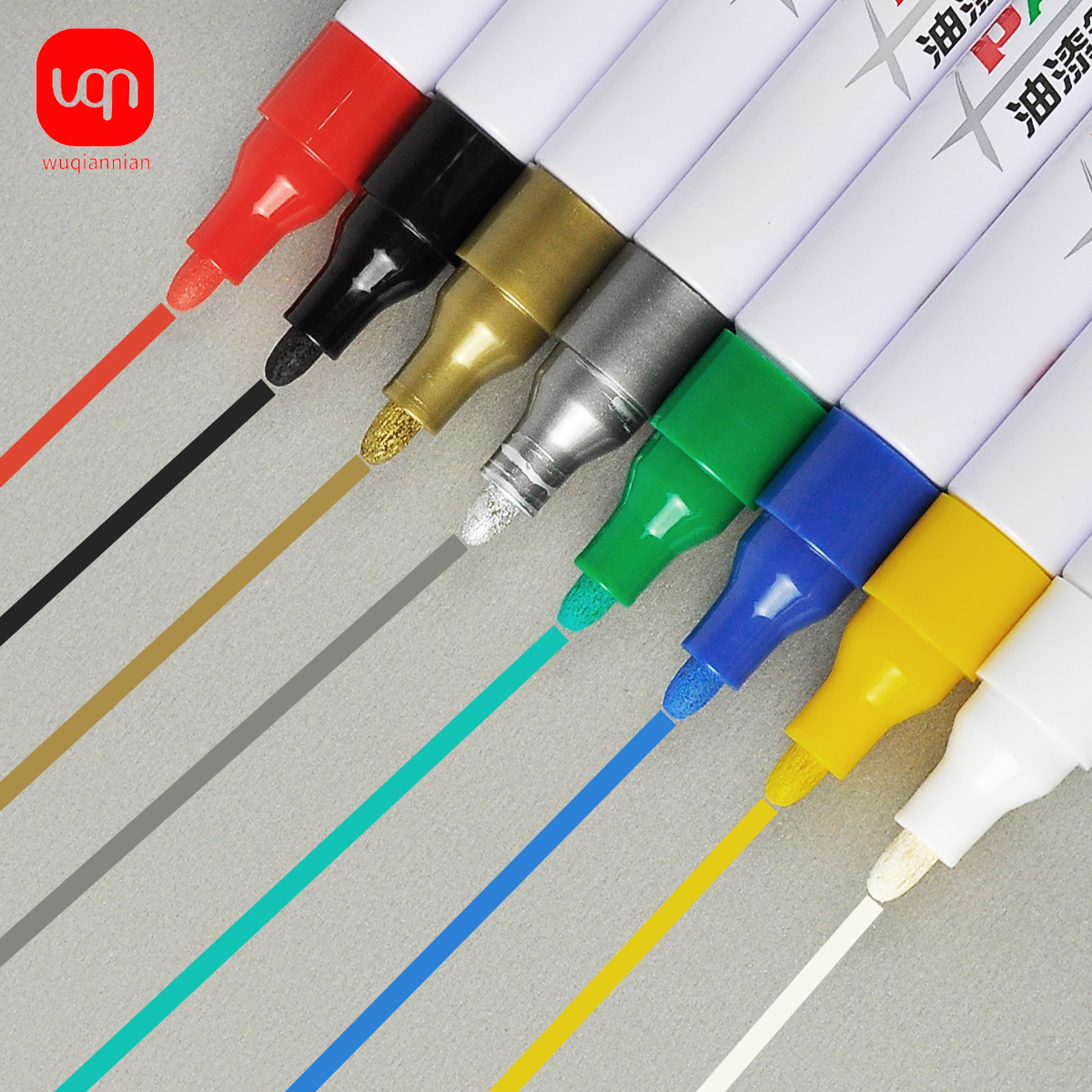 8 farben/einstellen Stoff Farbe Marker Stift Kleidung Textil DIY Handwerk T-Shirt Graffiti Pigment Malerei Stift Schule & büro Bahnhof