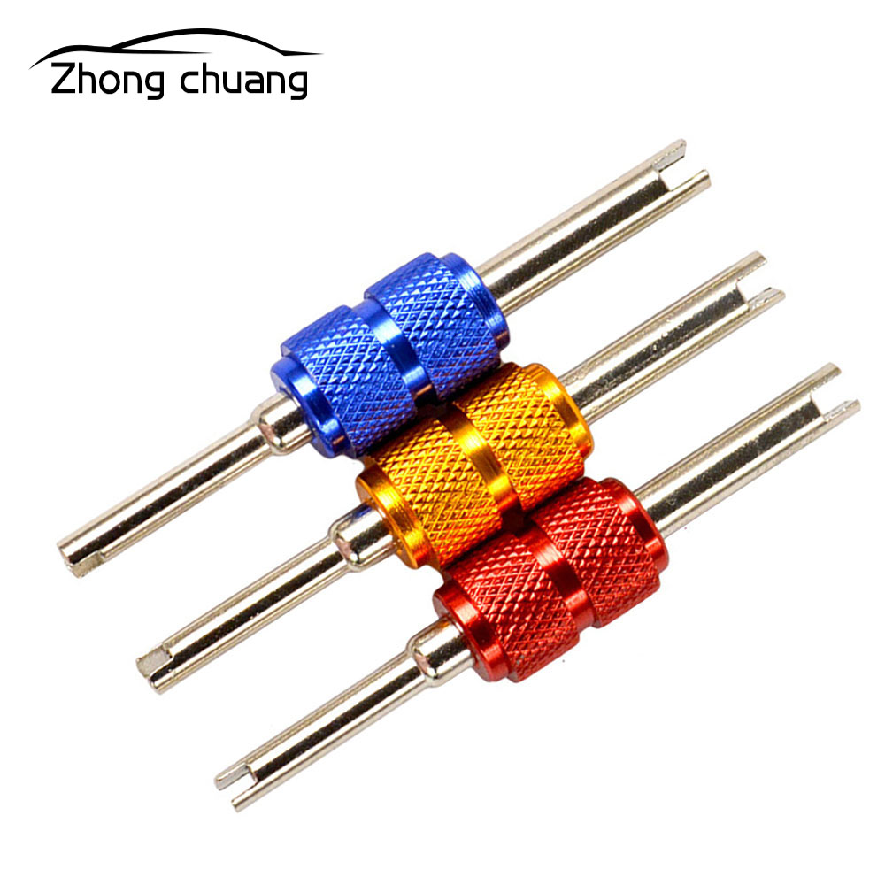 Auto Air Conditioning Repair Tool Auto Spool Wrench Tire Remover Mounting Metal Handle Double End KIT