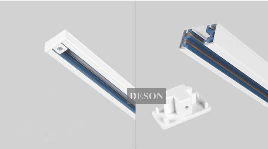 3 Wire 2 Circuit LED Lighting Track Rail X shape connector track components X-connector aluminum track accessories Black White