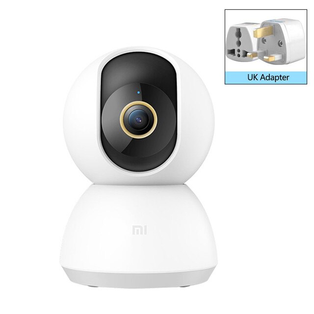 Xiaomi Mijia Smart Camera 2K 1296P Ultra HD F1.4 WiFi Pan-tilt Night Vision 360 Angle Video IP Webcam Baby Security Monitor: Add UK