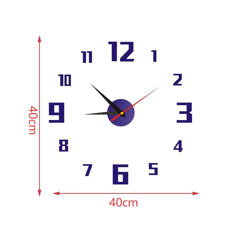3D Wall Clock Large Acrylic Mirror Clocks Stickers Living Room Accessories Decorative House Clock On The Wall Decoration