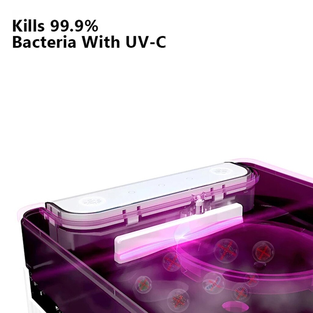 Desktop Air Cooler Fan USB Rechargable Air Conditioner Fan NexFan Ultra LED Sterilization System UV Sterilizing Air Cooler Fan Z