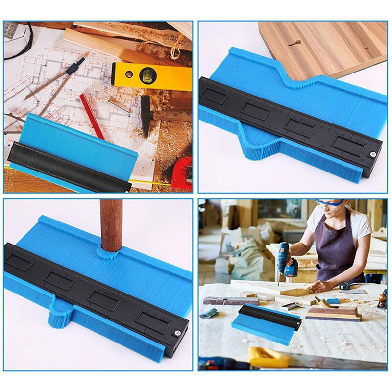 5/10Inch Contour Gauge Plastic Kopie Gauge Jig Markering Voor Tegel Vorm Kopie Meten