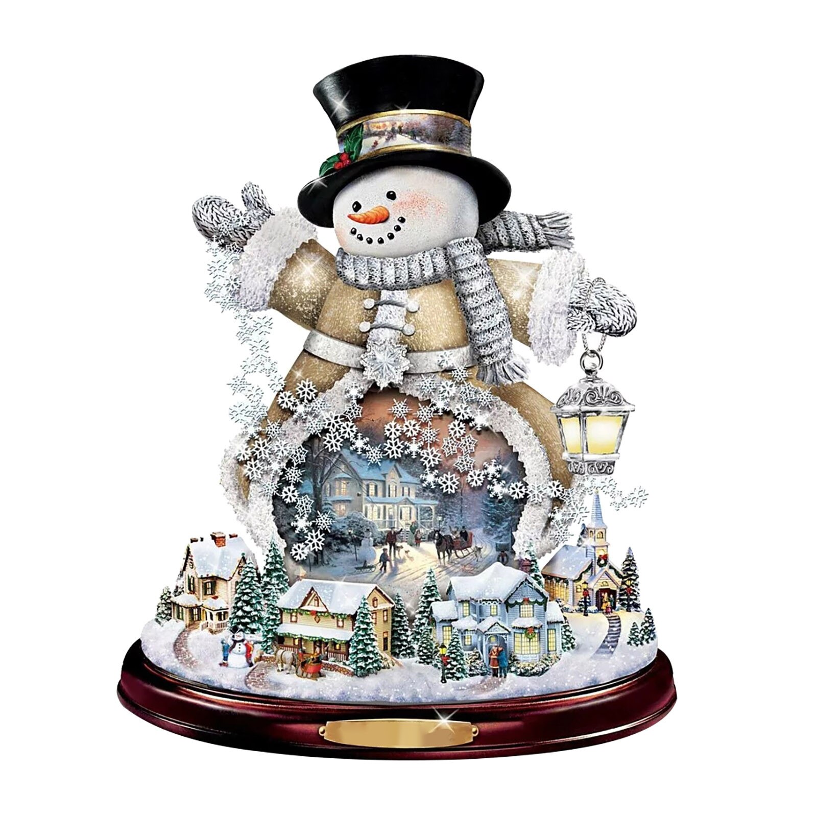 Christmas Tree Rotating Sculpture Train Decorations Paste Window Paste Stickers Christmas Decorations for Home Adesivos de pared: P