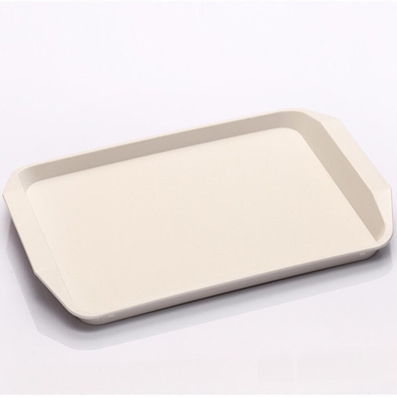 Colorful Plate Fast Food Tray Plastic Rectangle Plate Lunch Tray Restaurant Cafe Coffee Non-toxic Commercial Product Tray 1pcs