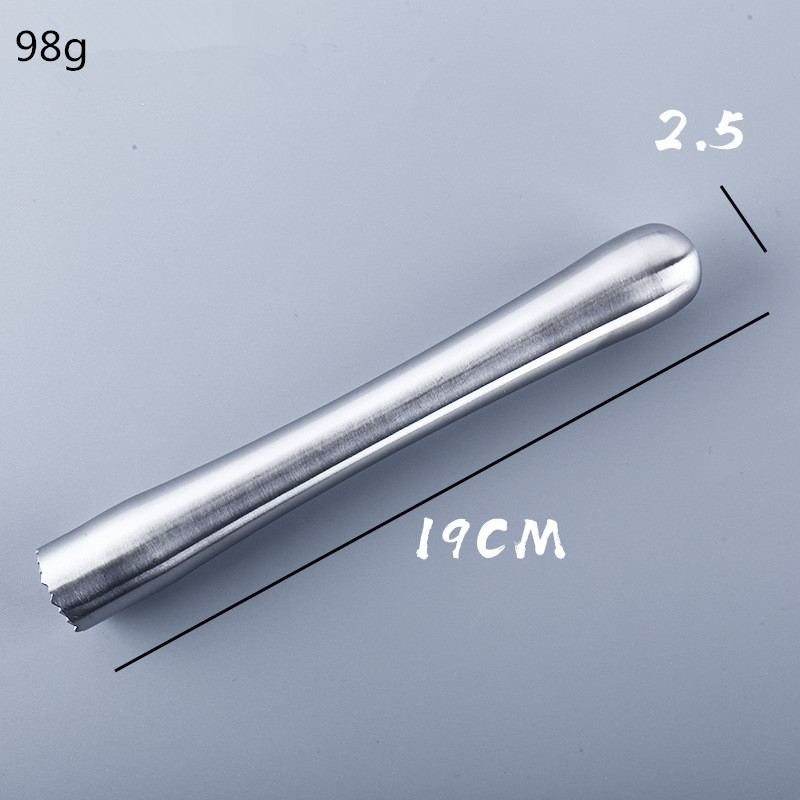 Roestvrij Staal Wijn Gereedschap Ice Cocktail Roerstokje Fruit Muddle Stamper Ijslollystokken Gemalen Ijs Hamer Bar Gereedschap: style 8