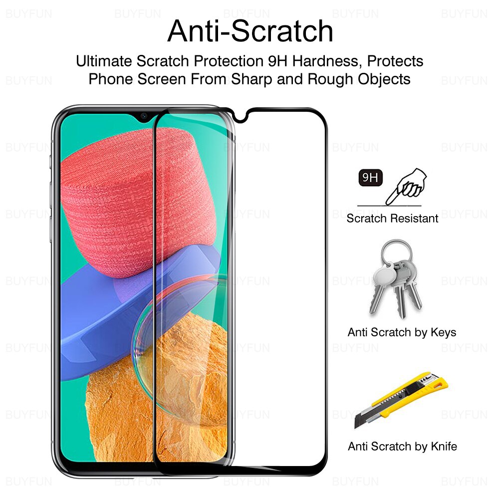 3Pcs Volle Abdeckung Glas Screen Protector Für Samsung Galaxy M33 M32 M 33 32 4G 5G GalaxyM33 auf Für SamsungM33 Schutz Film 6.6&quot;